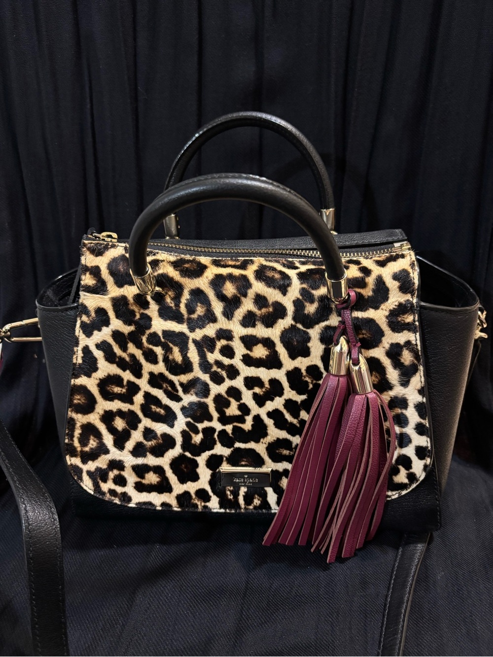 Kate Spade Leopard Hair-calf Cal Purse